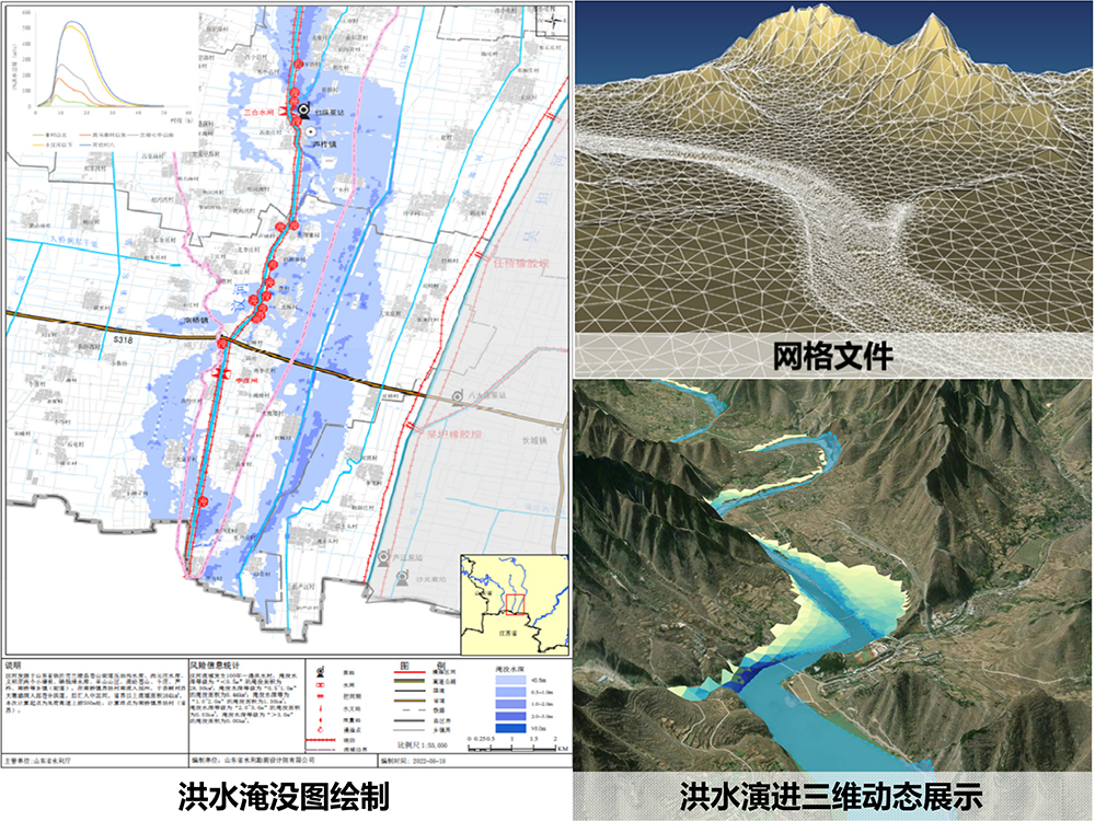 完成骨干河道洪水風(fēng)險圖及中小河流洪水淹沒圖20余項